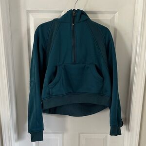 Lululemon Athletica Deep Teal Half-Zip Hoodie